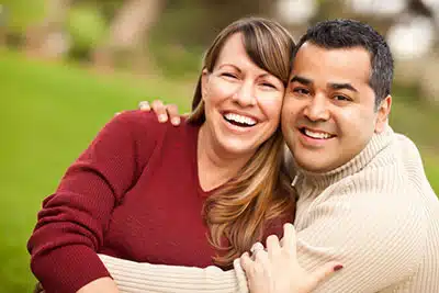 happy couple ready to adopt a baby or child